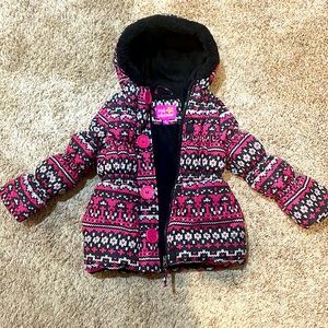 Pink Platinum puffer winter jacket 4T